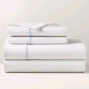 Ralph Lauren King Palmer Percale Organic Cotton Flat Sheet